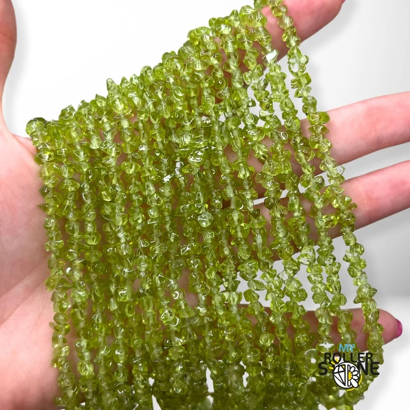 Peridot-Chips 5A 40 cm