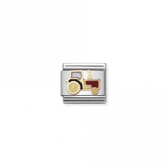 Classic Gold Tractor Travel Charms