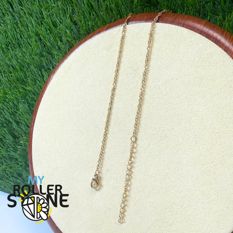 Goldene Spiralkette aus Edelstahl