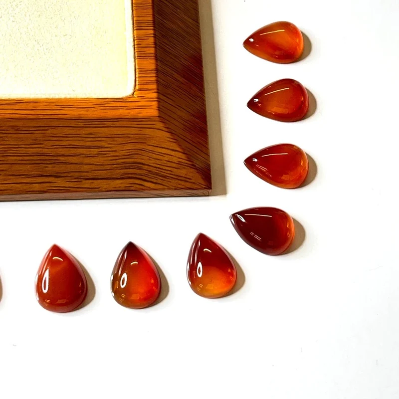 Karneol-Tropfen-Cabochon