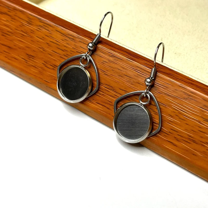 Cabochon-Ohrringhalter aus 304 Edelstahl