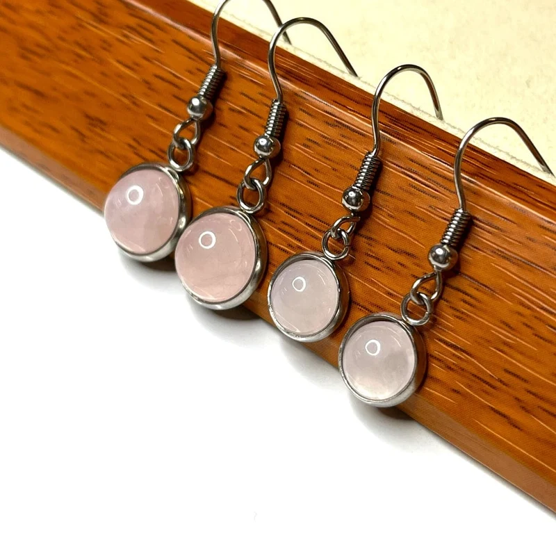 Cabochon-Ohrringhalter aus Edelstahl
