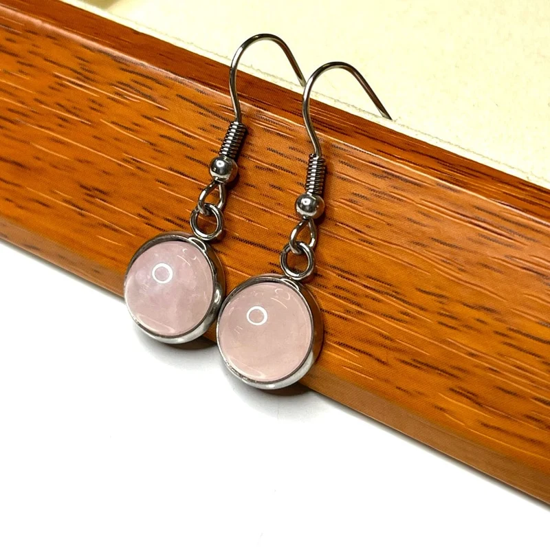 Cabochon-Ohrringhalter aus Edelstahl