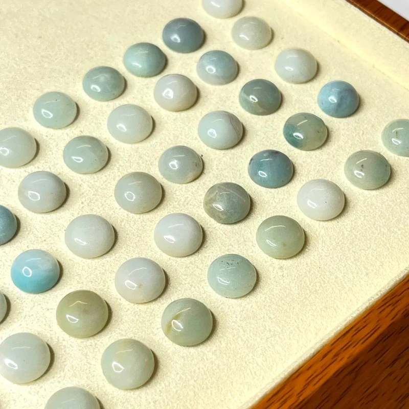 Runder Amazonit-Cabochon