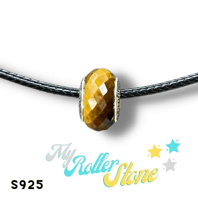 Tigerauge-Signatur-Charm