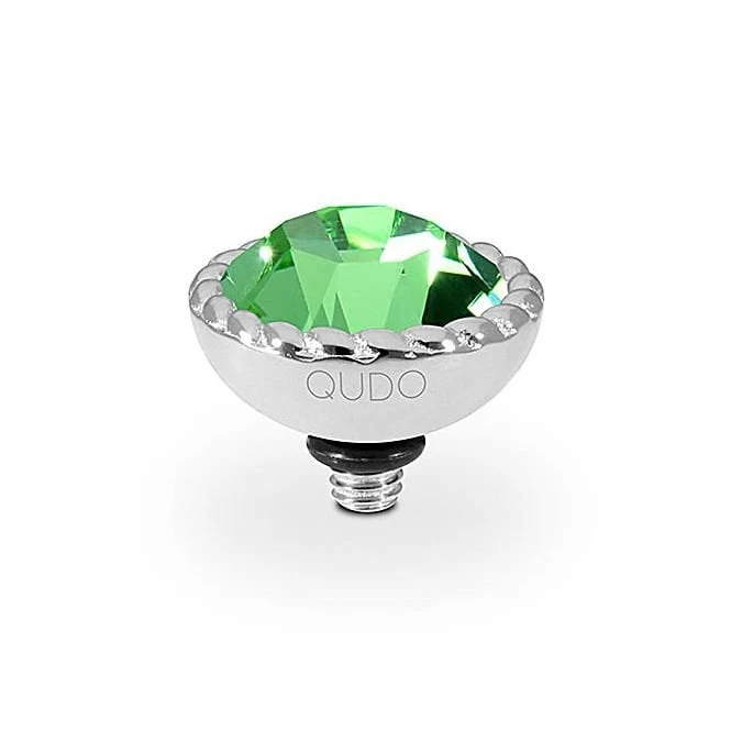 Bocconi Silver and Peridot Green Ring Gem Top, 11mm