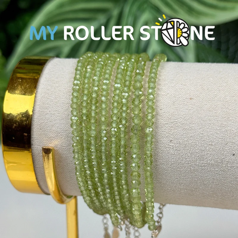 Peridot-Armband mit Silberverschluss