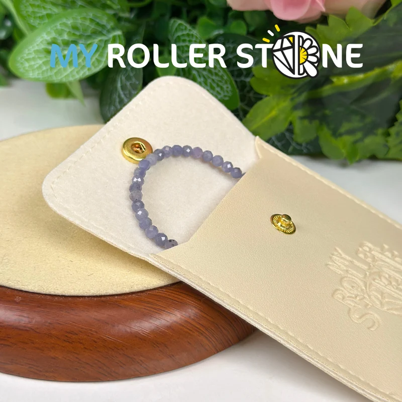 Tansanit-Armband mit Silberverschluss