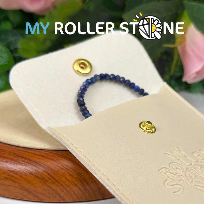 Lapislazuli-Armband mit Silberverschluss