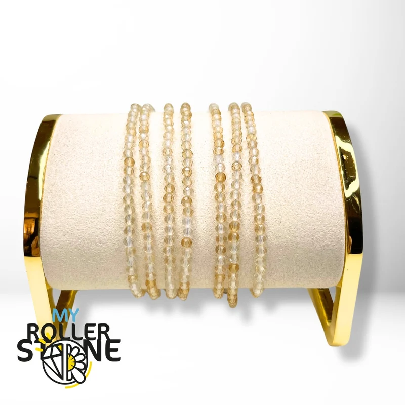 Citrin-Armband mit Silberverschluss