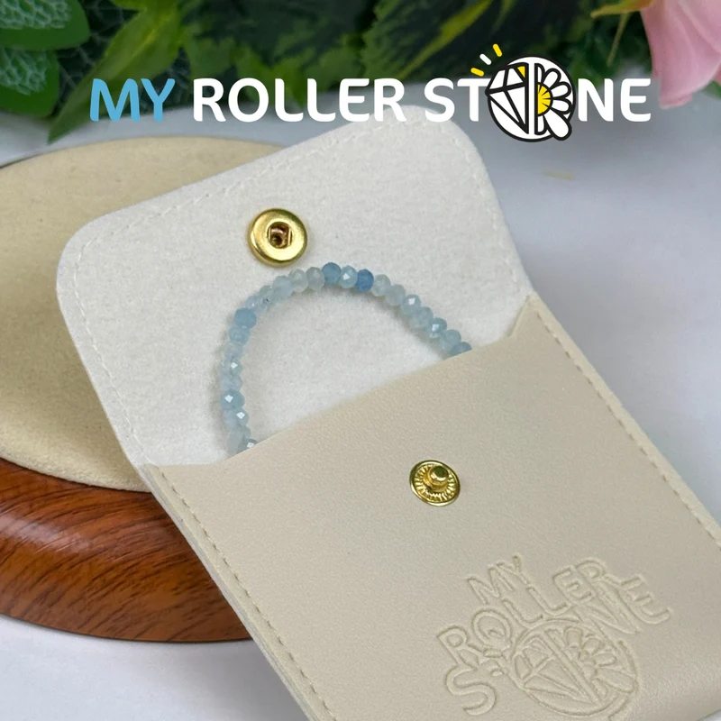 Aquamarin-Armband mit Silberverschluss