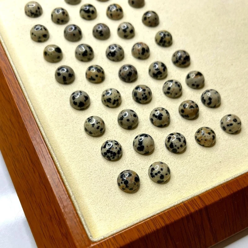 Runder Dalmatiner-Jaspis-Cabochon