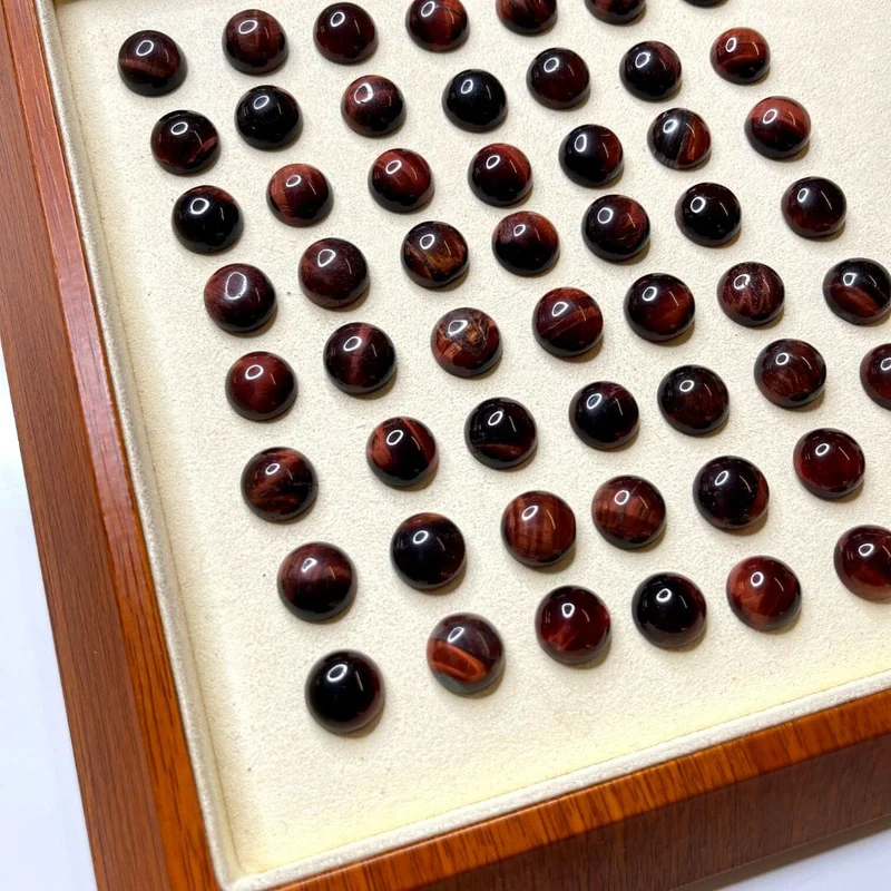 Runder Stierauge-Cabochon