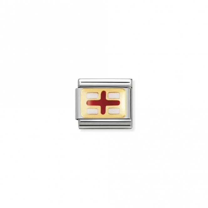 Classic Gold Flag of England Travel Charms