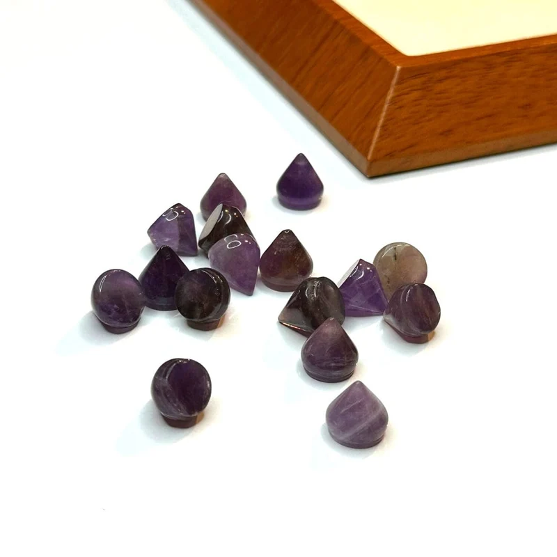 Amethyst-Kegel-Cabochon