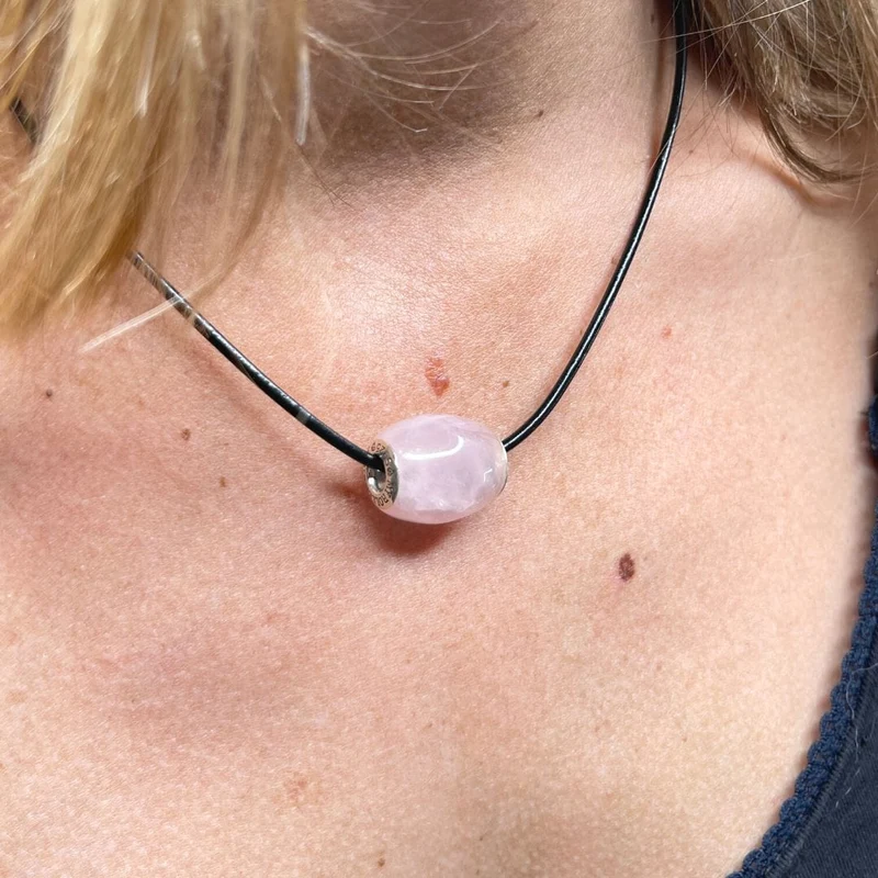 3 mm schwarze Kordelkette mit Edelstahlverschluss