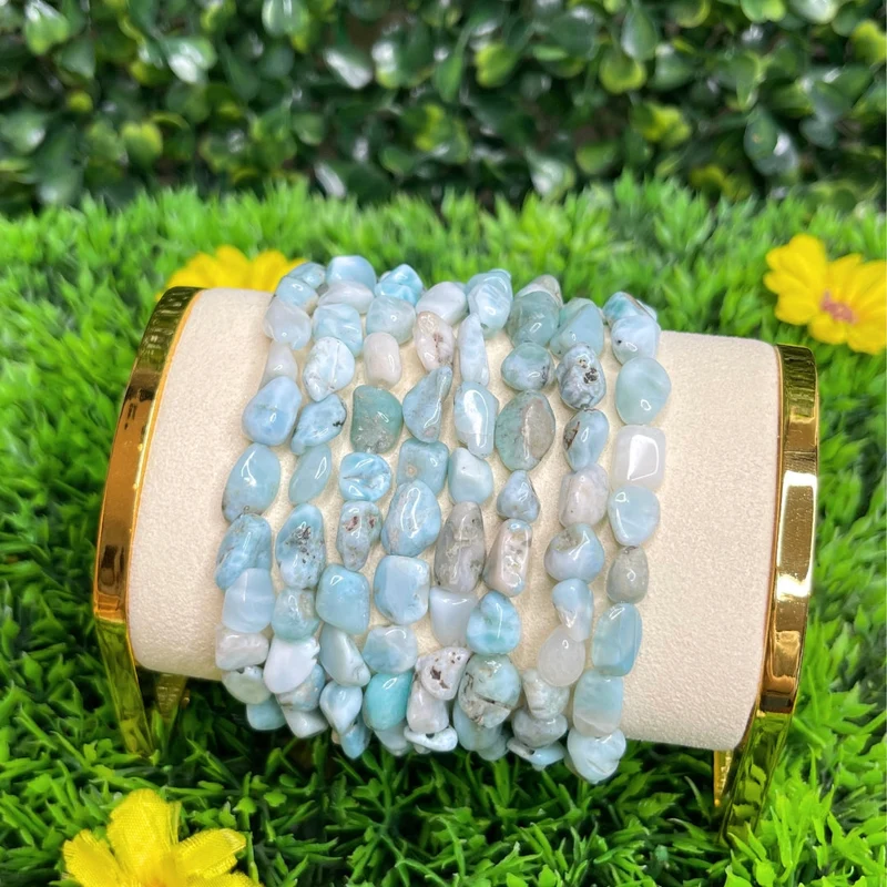 Larimar-Chips-Armband