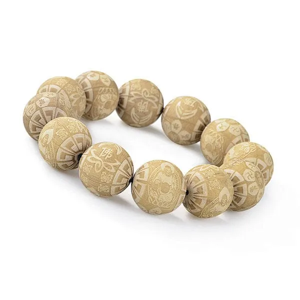 Buddha-Armband aus Naturholz