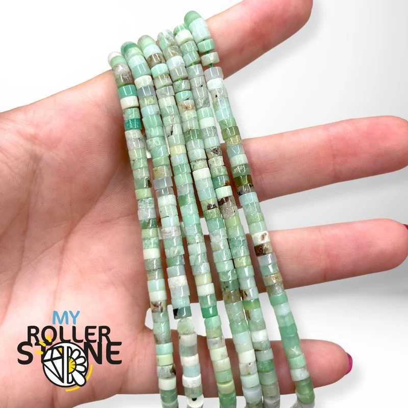 Chrysopras-Heishi-Perle