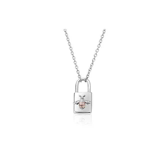 Honey Bee Padlock Necklace