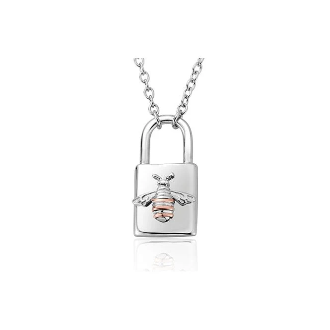 Honey Bee Padlock Necklace