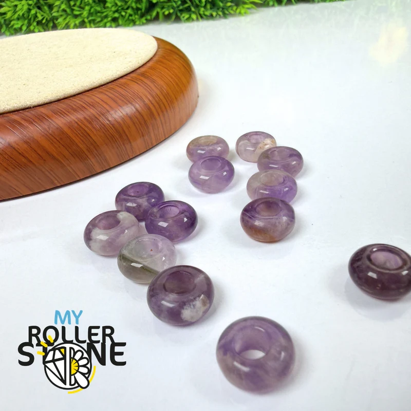 Amethystperle mit großem Loch