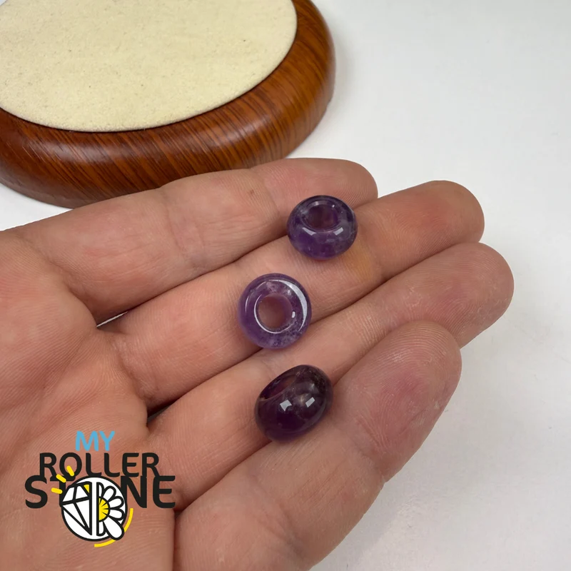Amethystperle mit großem Loch