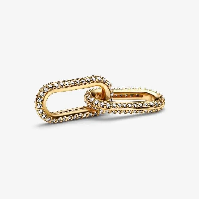 ME Gold Pave Double Styling Links