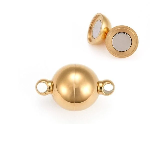 Goldener Magnetverschluss, 10 mm