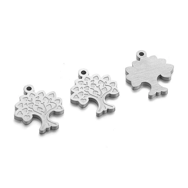 Charm-Armband Lebensbaum aus Edelstahl