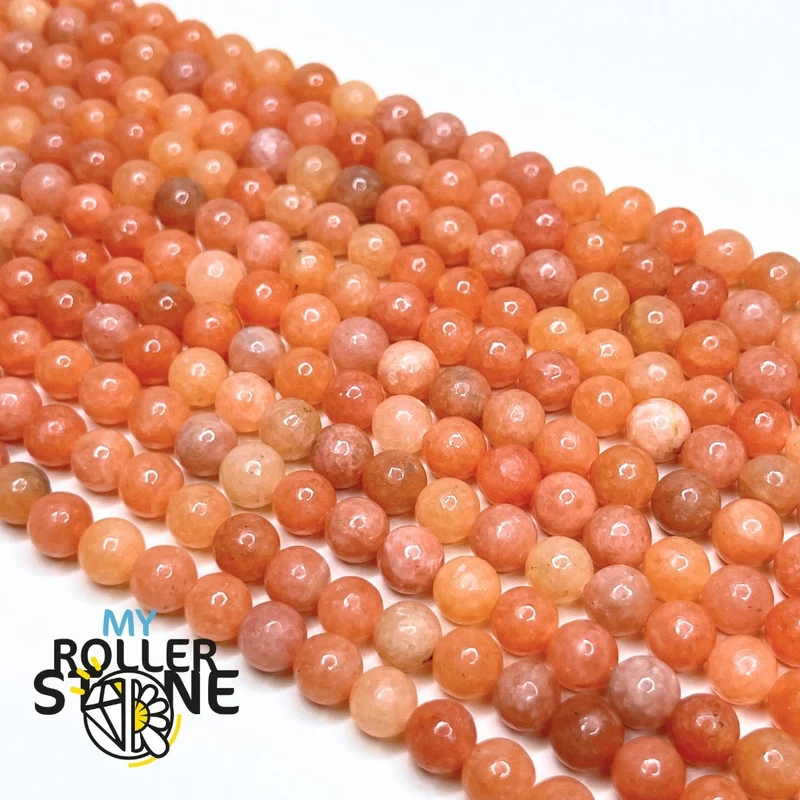 Orange AB Calcit Perle