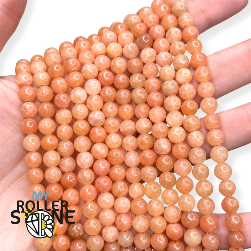 Orange AB Calcit Perle