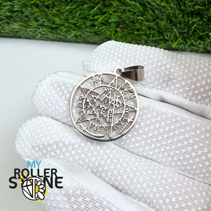 Wicca-Anhänger aus Edelstahl
