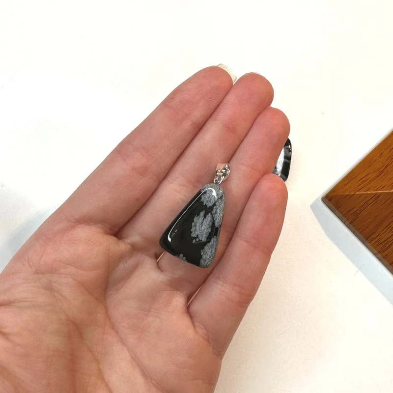Nevada-Schneeflocken-Obsidian-Anhänger