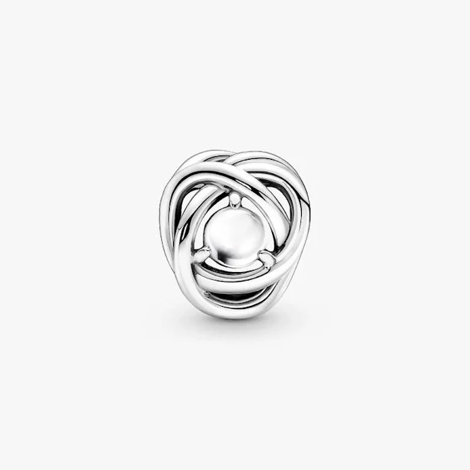 June Birthstone Eternity Circle Charms