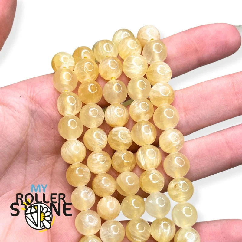 Gelbe Calcitperle 5A