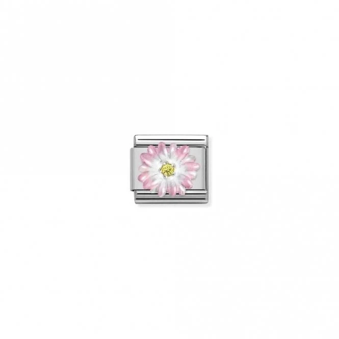 Classic Silver and Enamel Rose CZ Flowers & Nature Charms