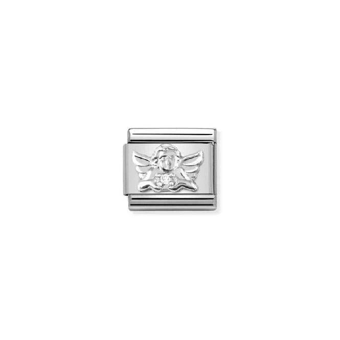 Classic Silver & CZ Angel Faith & Religion Charms