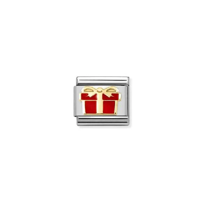 Classic Gold New Red Gift Box Christmas Charms