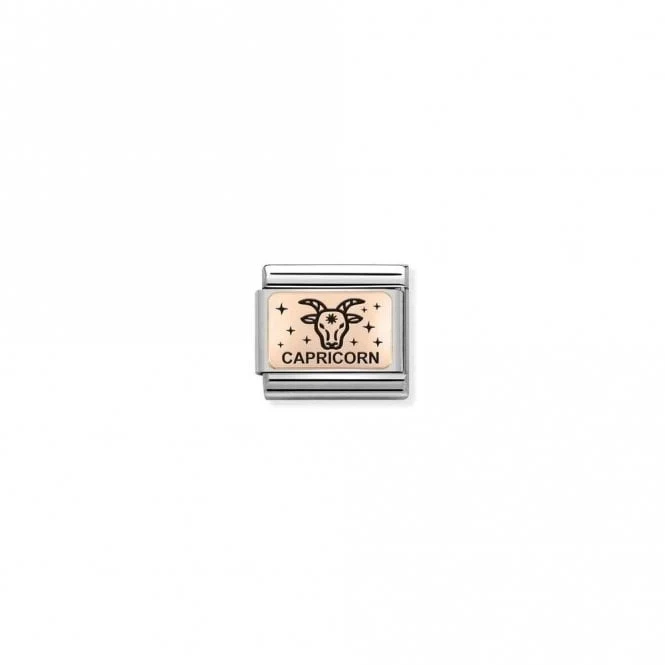 Classic Rose Gold Star-Sign Capricorn Zodiac Charms