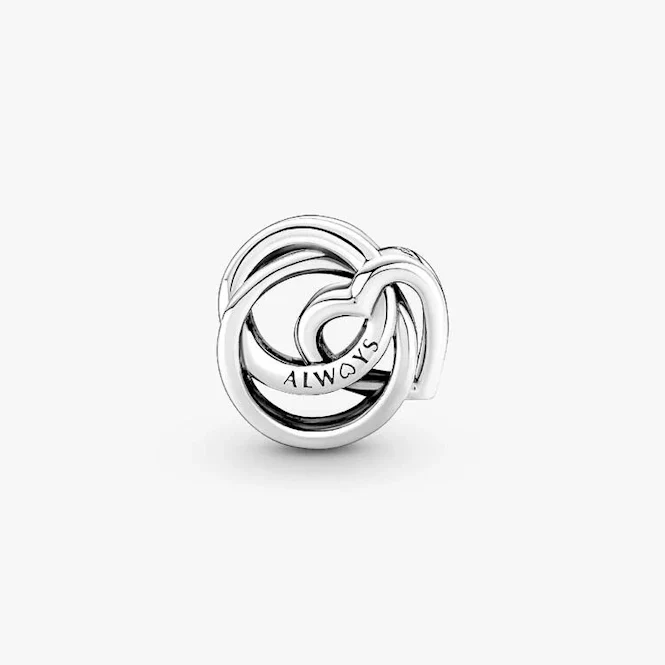 Family Always Encircled Heart Charms