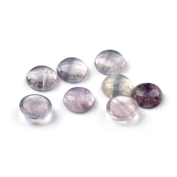 Regenbogenfluorit Runder Cabochon