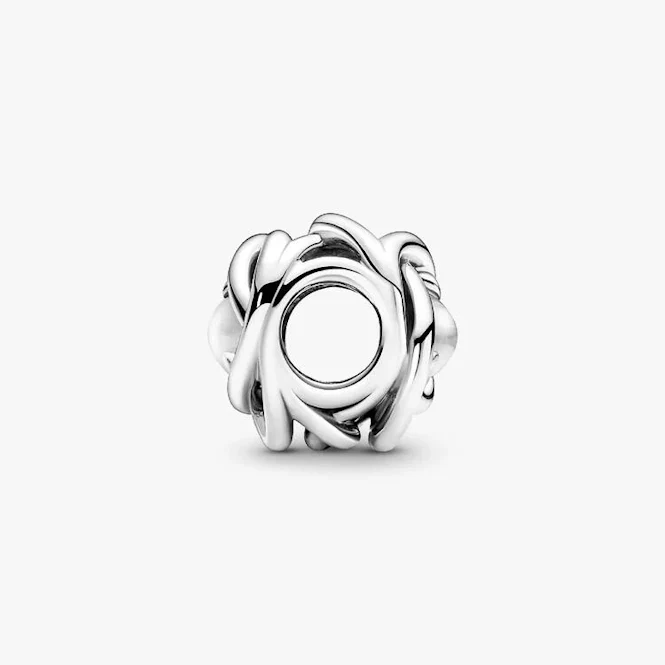 April Birthstone Eternity Circle Charms