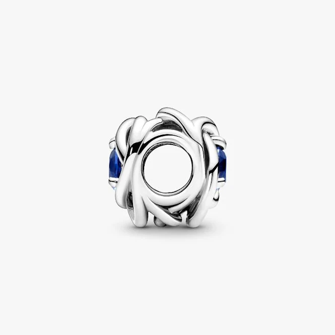 September Birthstone Eternity Circle Charms