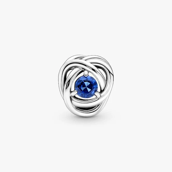 September Birthstone Eternity Circle Charms