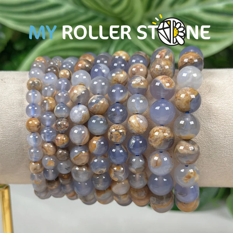 Chalcedon-Armband aus der Dominikanischen Republik