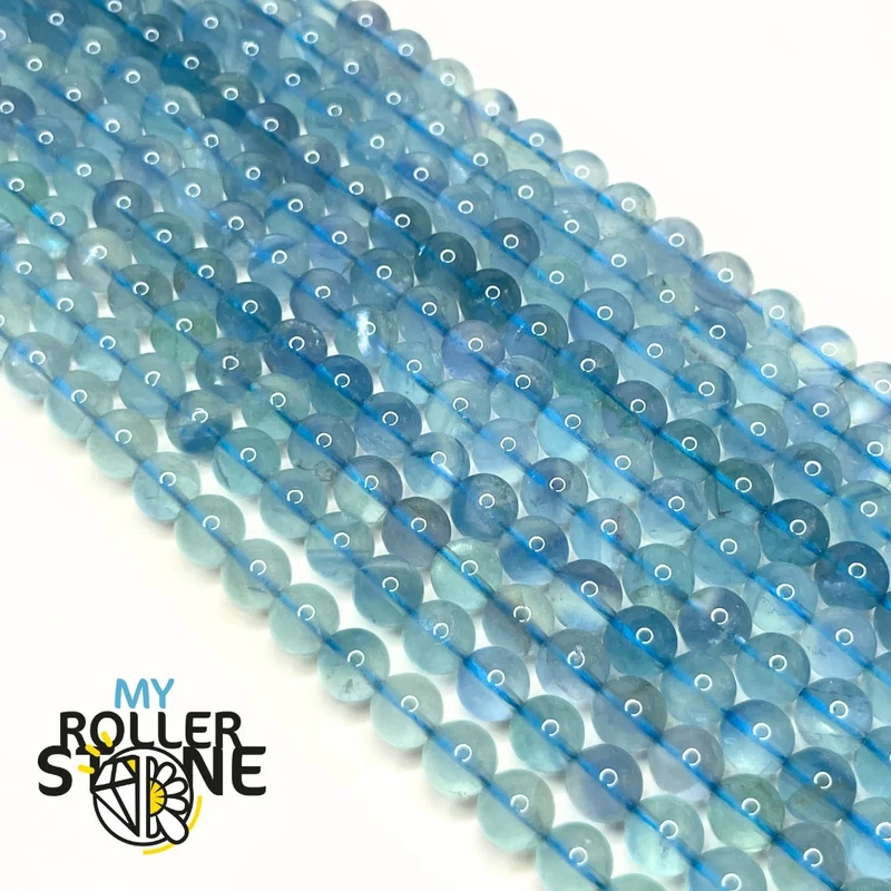 Blaue Fluoritperle 5A