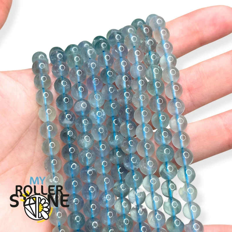 Blaue Fluoritperle 5A