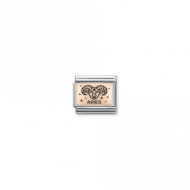 Classic Rose Gold Star-Sign Aries Zodiac Charms