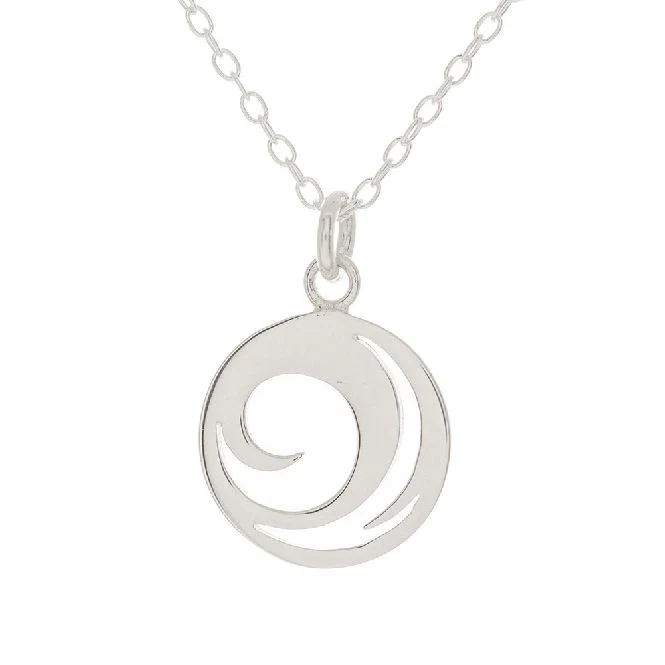 Wave Necklace in Sterling Silver